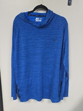 Russell Athletic Royal Blue Hooded Long Sleeve Pullover